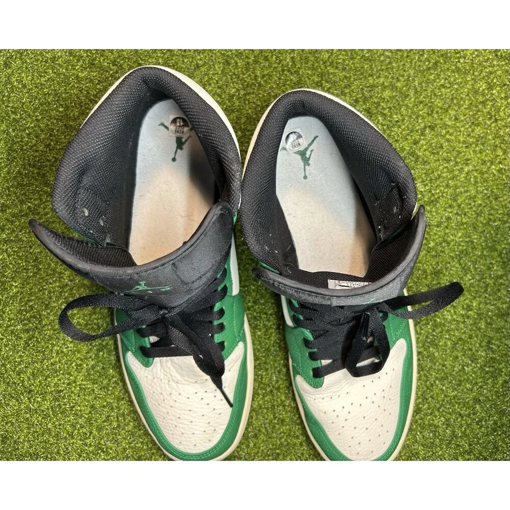 Air Jordan 1 Mid Pine Green 2018 Men’s Shoes Sneakers Size 13 852542-301 EUC